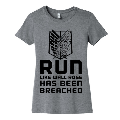 Run Like Wall Rose Has Been Breached Womens T-Shirt