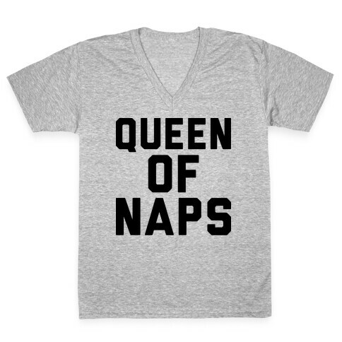 Queen Of Naps V-Neck Tee Shirt