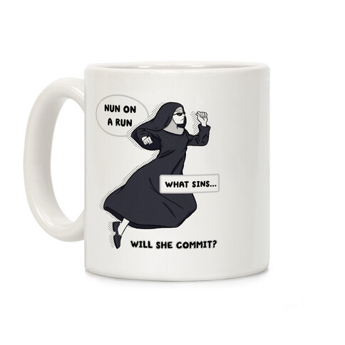 Nun On a Run Coffee Mug