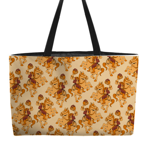 Headless Cowboy Pattern Weekender Tote