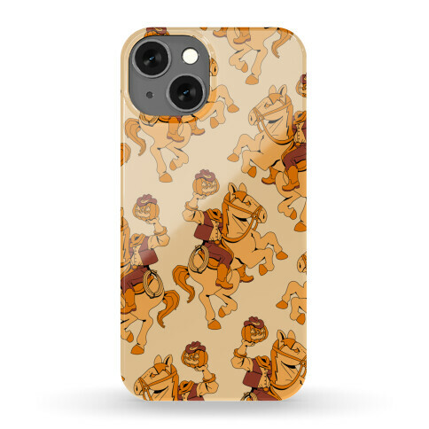 Headless Cowboy Pattern Phone Case