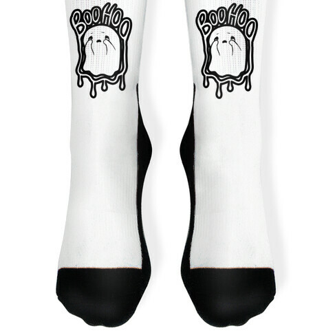 Boo Hoo Sad Ghost Sock