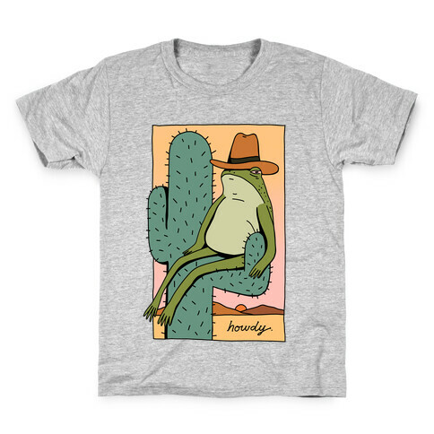 Howdy Frog Cowboy Kids T-Shirt