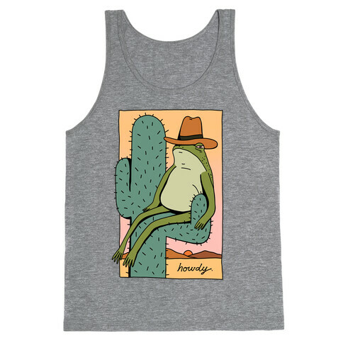 Howdy Frog Cowboy Tank Top