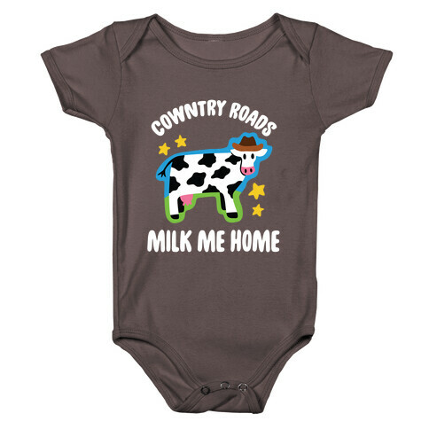 Cowntry Roads Milk Me Home Baby One-Piece