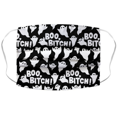 Boo, Bitch! Pattern Accordion Face Mask