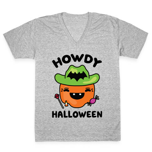 Howdy Halloween V-Neck Tee Shirt