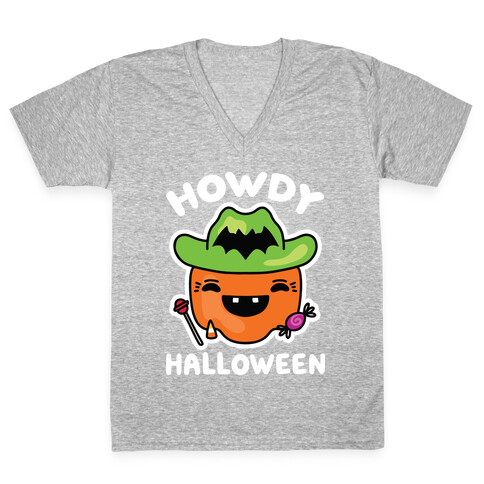 Howdy Halloween V-Neck Tee Shirt