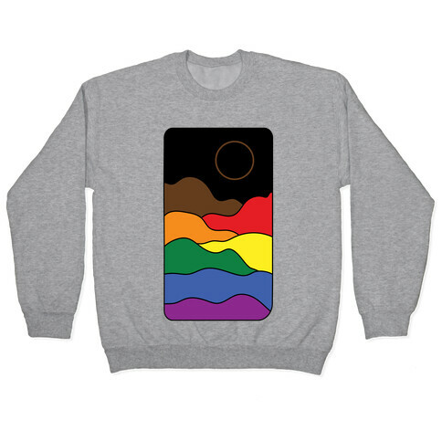 Groovy Pride Flag Landscapes: Pride Flag Pullover