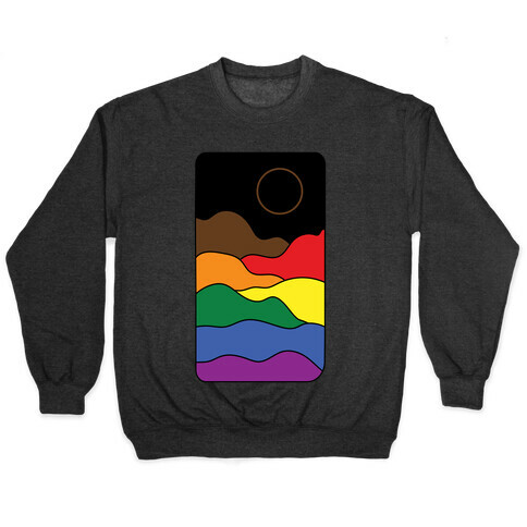 Groovy Pride Flag Landscapes: Pride Flag Pullover