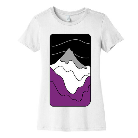 Groovy Pride Flag Landscapes: Ace Flag Womens T-Shirt