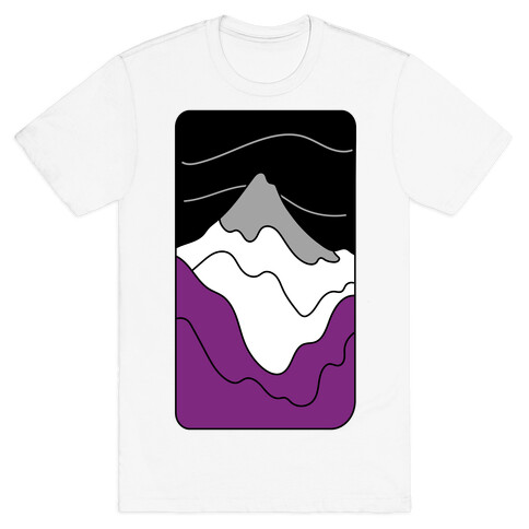 Groovy Pride Flag Landscapes: Ace Flag T-Shirt