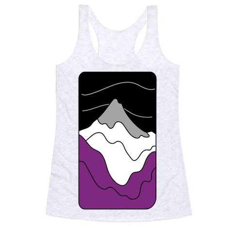 Groovy Pride Flag Landscapes: Ace Flag Racerback Tank Top