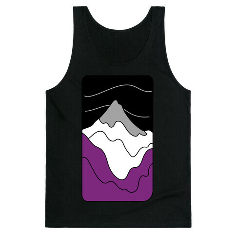 Groovy Pride Flag Landscapes: Ace Flag Tank Top