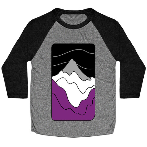 Groovy Pride Flag Landscapes: Ace Flag Baseball Tee