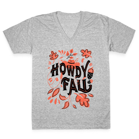 Howdy Fall V-Neck Tee Shirt