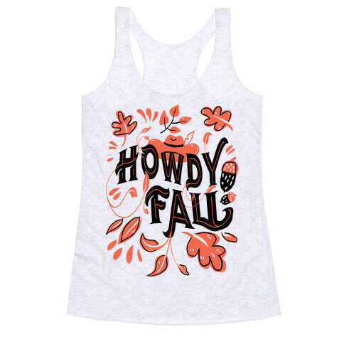 Howdy Fall Racerback Tank Top