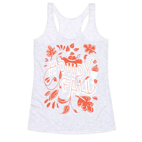 Howdy Fall Racerback Tank Top