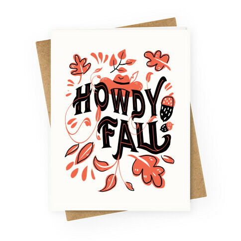 Howdy Fall Greeting Card