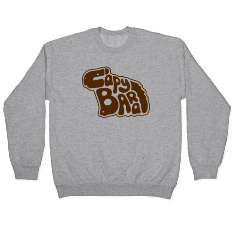 Capybara Font Illustration Pullover