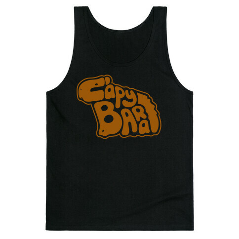 Capybara Font Illustration Tank Top