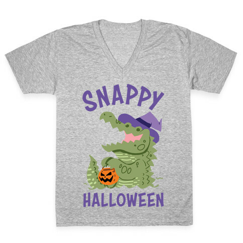 Snappy Halloween V-Neck Tee Shirt