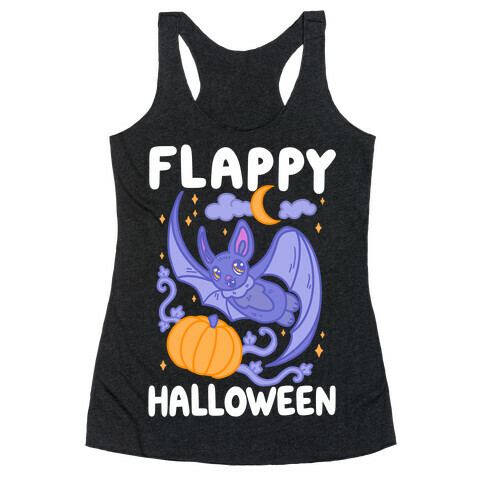 Flappy Halloween Bat Racerback Tank Top