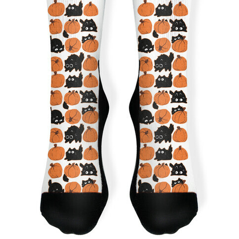 Pumpkin Cats Sock