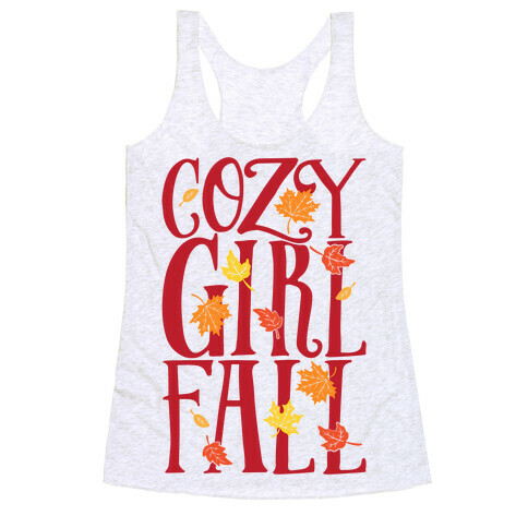 Cozy Girl Fall Racerback Tank Top