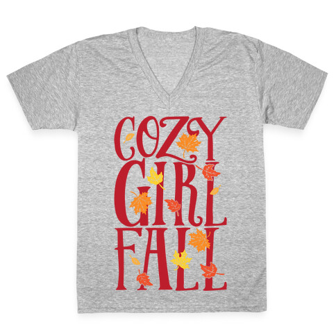 Cozy Girl Fall V-Neck Tee Shirt