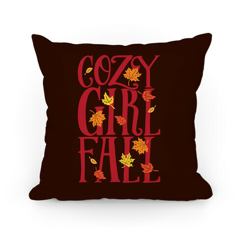 Cozy Girl Fall Pillow