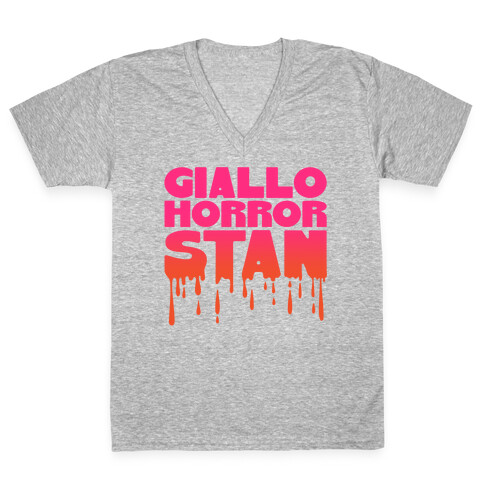 Giallo Horror Stan V-Neck Tee Shirt