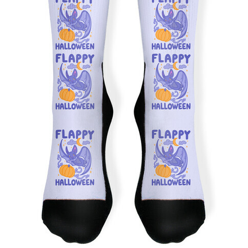 Flappy Halloween Bat Sock