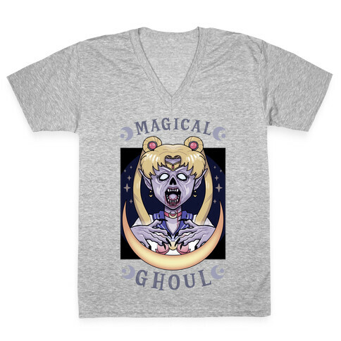 Magical Ghoul V-Neck Tee Shirt