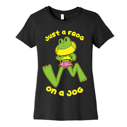 Just a Frog on a Jog Womens T-Shirt