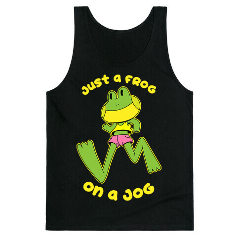 Just a Frog on a Jog Tank Top