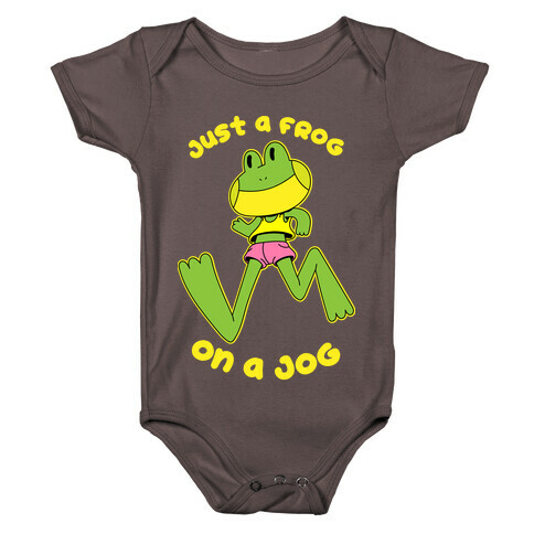 Just a Frog on a Jog Baby One-Piece