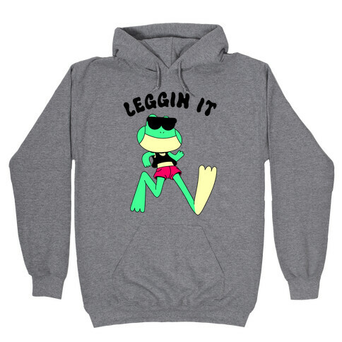 Leggin' It Frog Hooded Sweatshirt