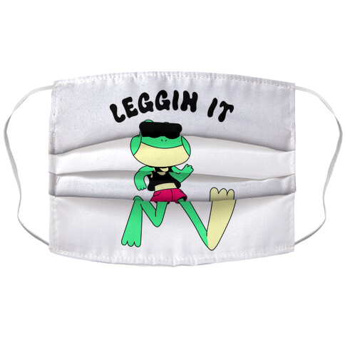 Leggin' It Frog Accordion Face Mask