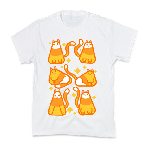Candy Corn Cats Kids T-Shirt