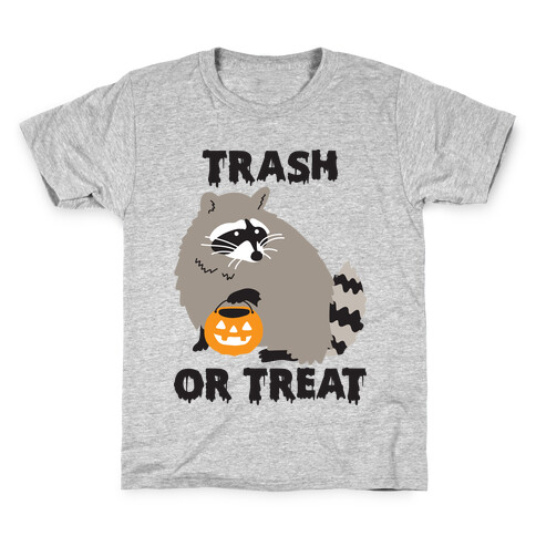 Trash Or Treat Raccoon Kids T-Shirt
