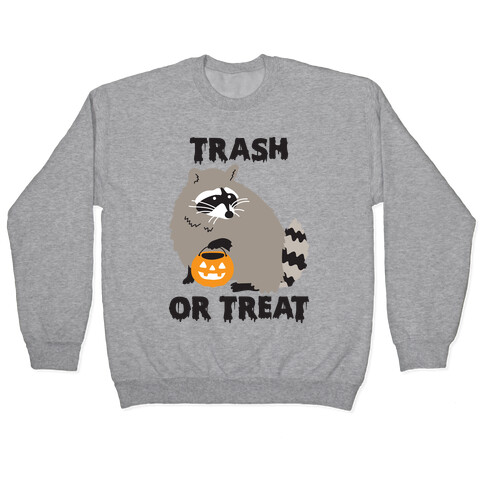 Trash Or Treat Raccoon Pullover