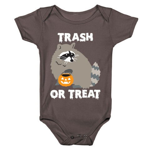 Trash Or Treat Raccoon Baby One-Piece