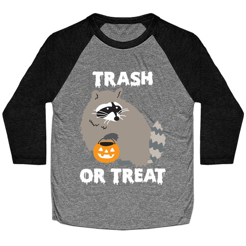 Trash Or Treat Raccoon Baseball Tee