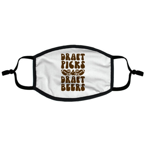 Draft Picks & Draft Beers Flat Face Mask