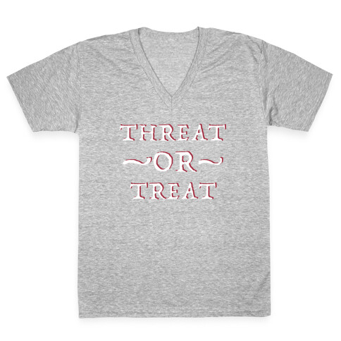 Threat or Treat V-Neck Tee Shirt