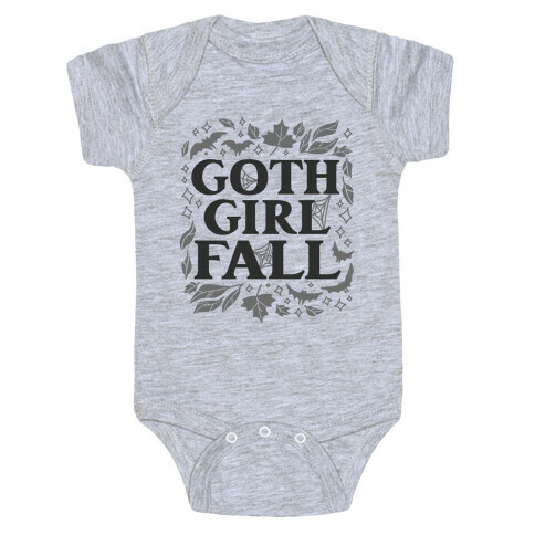 Goth Girl Fall Baby One-Piece