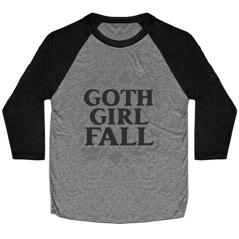 Goth Girl Fall Baseball Tee