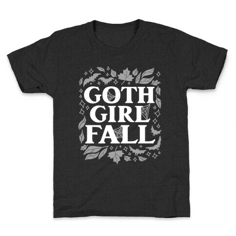 Goth Girl Fall Kids T-Shirt