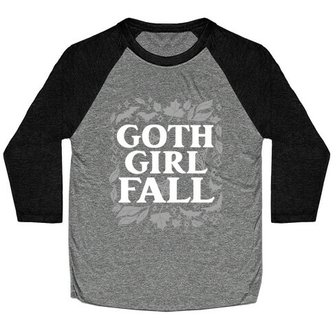 Goth Girl Fall Baseball Tee